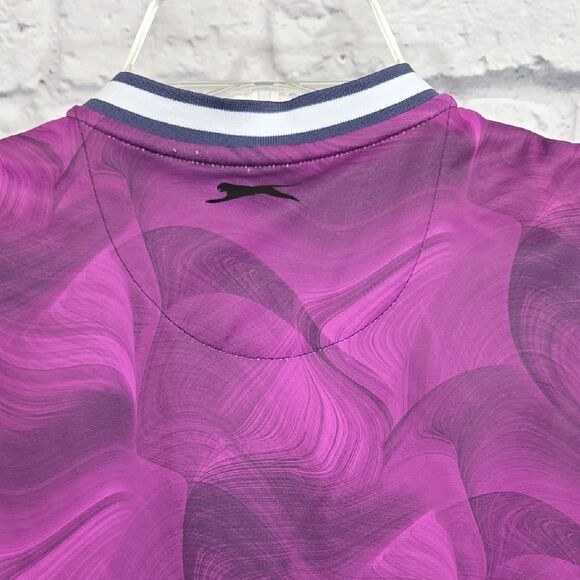 Slazenger Women's Blade Collar Sleeveless Golf Polo Activewear Pullover Purple - Picture 9 of 10